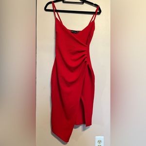 Dress from PrettyLittleThing, US size 6, vibrant red.
